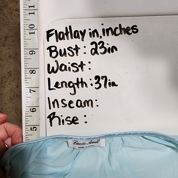 4 for $32 Vintage Robin blue and lace slip nightie - Picture 4 of 4